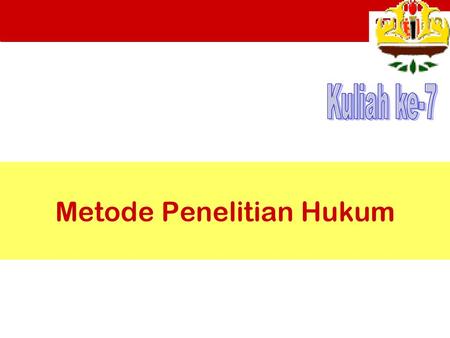 Metode Penelitian Hukum