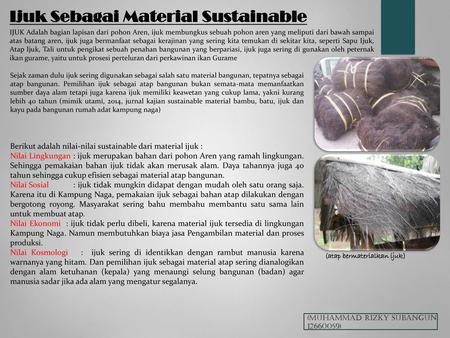 Ijuk Sebagai Material Sustainable