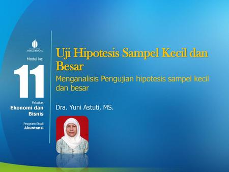 11 Uji Hipotesis Sampel Kecil dan Besar