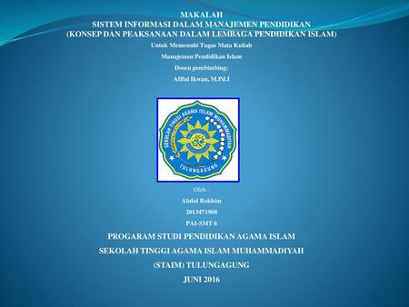 Silabus Mata Kuliah Pendidikan Agama Islam Ppt Download