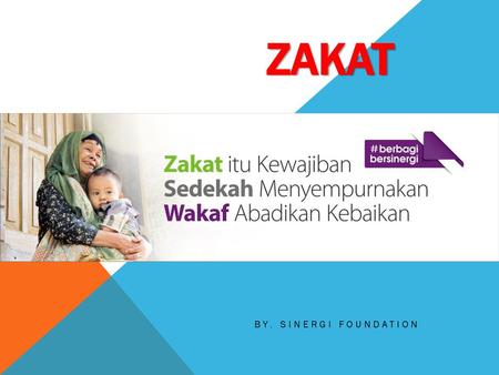 Zakat By. Sinergi Foundation.