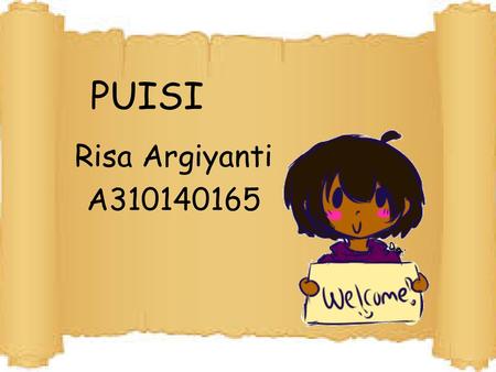 PUISI Risa Argiyanti A310140165.