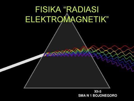 FISIKA “RADIASI ELEKTROMAGNETIK”
