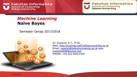 Machine Learning Naïve Bayes