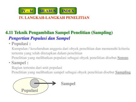 Teknik Pengambilan Sampel Ppt Download