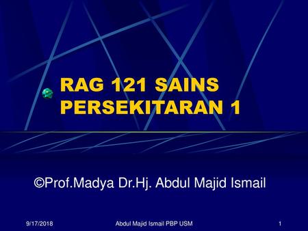 RAG 121 SAINS PERSEKITARAN 1