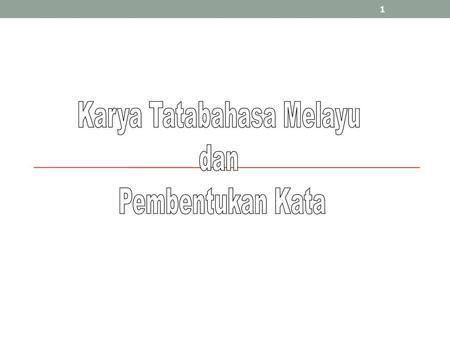 Karya Tatabahasa Melayu