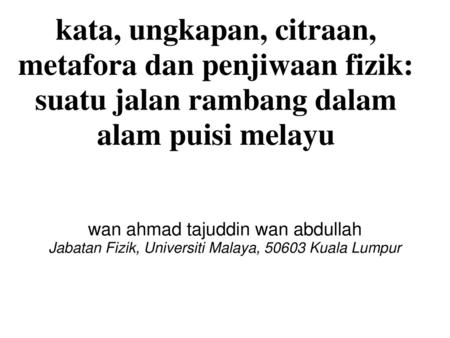 wan ahmad tajuddin wan abdullah