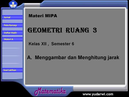 Peta Konsep. Peta Konsep A. Menggambar dan Menghitung Jarak.