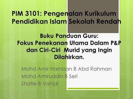 Program Pendidikan Khas Integrasi Bermasalah Pembelajaran Ppki Ppt Download