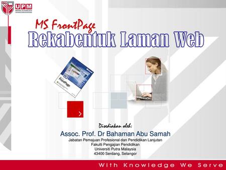 Rekabentuk Laman Web MS FrontPage