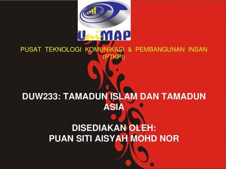 Tamadun Islam Tamadun Asia Ppt Download