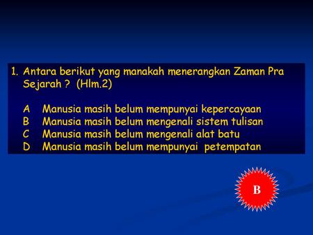 Sejarah Tahun 4 Zaman Prasejarah Ppt Download