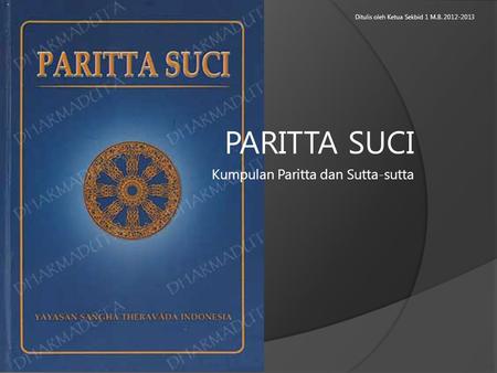 Kumpulan Paritta dan Sutta-sutta