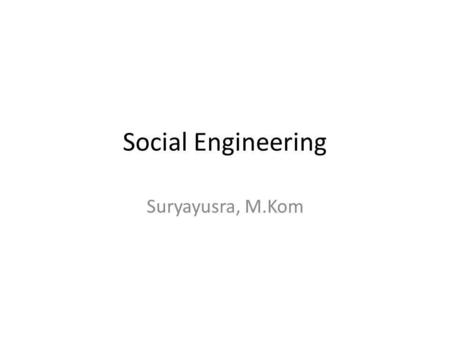 Social Engineering Suryayusra, M.Kom. allinanchor Search operator ini di pergunakan untuk mencari semua informasi pada website yang terdapat.
