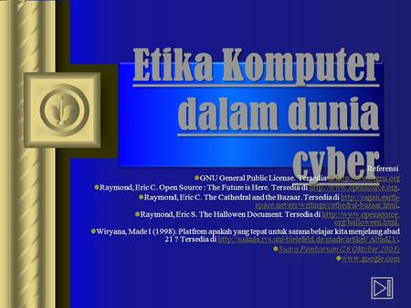 Etika Komputer dalam dunia cyber