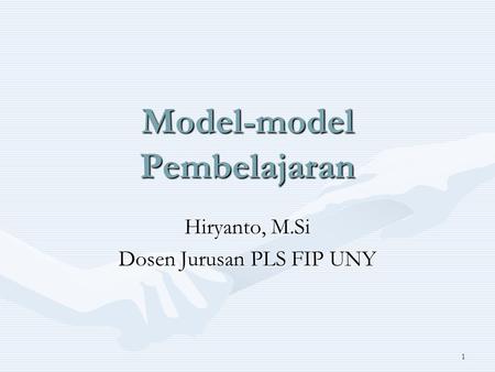 Model-model Pembelajaran