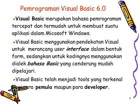 Pemrograman Visual Basic 6.0