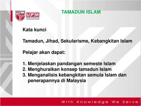 TAMADUN ISLAM Kata kunci