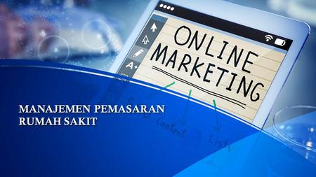 This presentation uses a free template provided by FPPT.com   MANAJEMEN PEMASARAN RUMAH SAKIT.