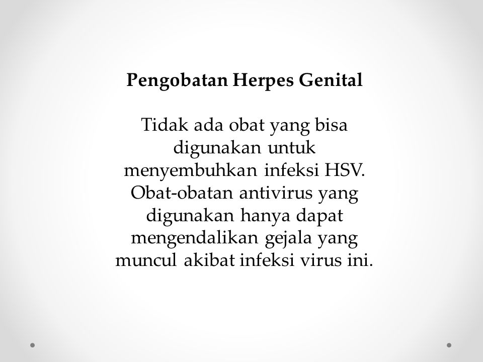 Pengobatan Herpes Genital