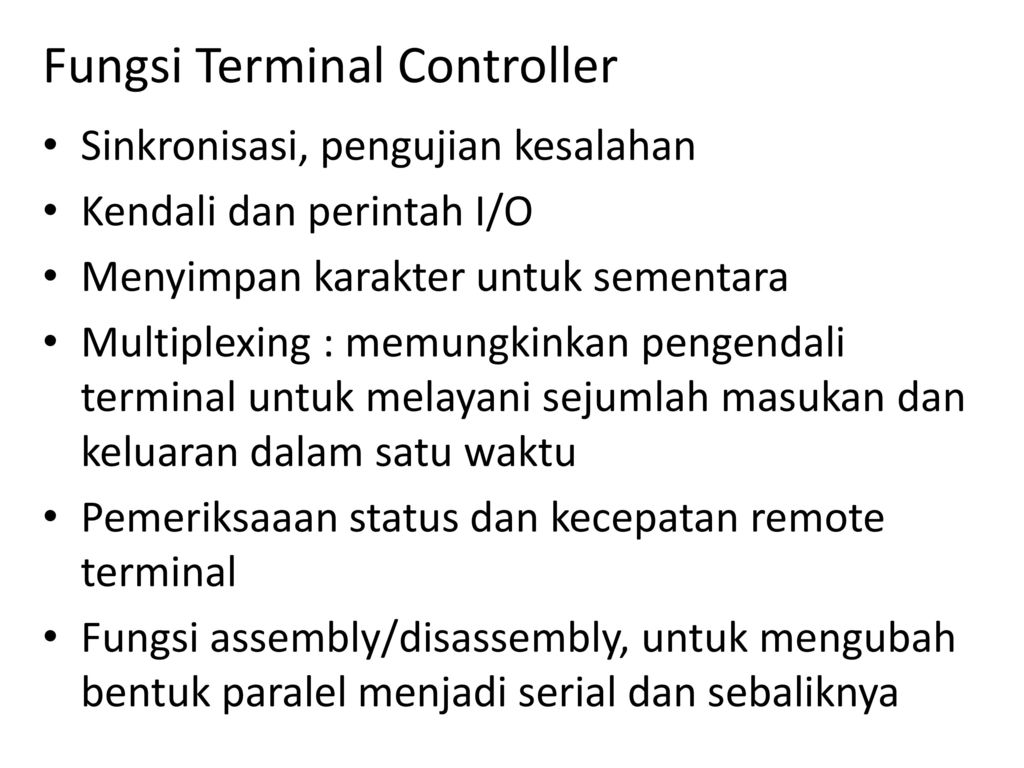 Fungsi Terminal Controller