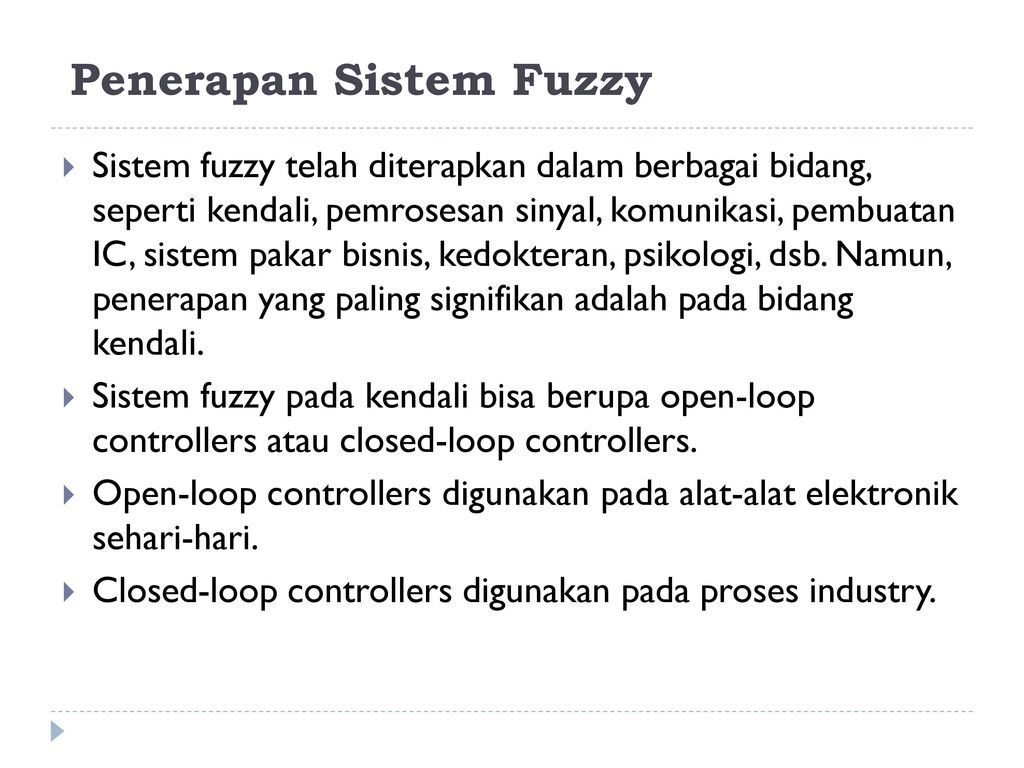 Penerapan Sistem Fuzzy