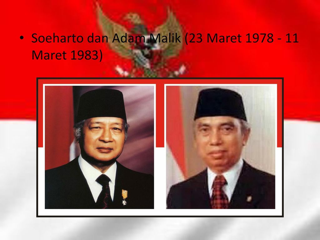 Soeharto dan Adam Malik (23 Maret Maret 1983)