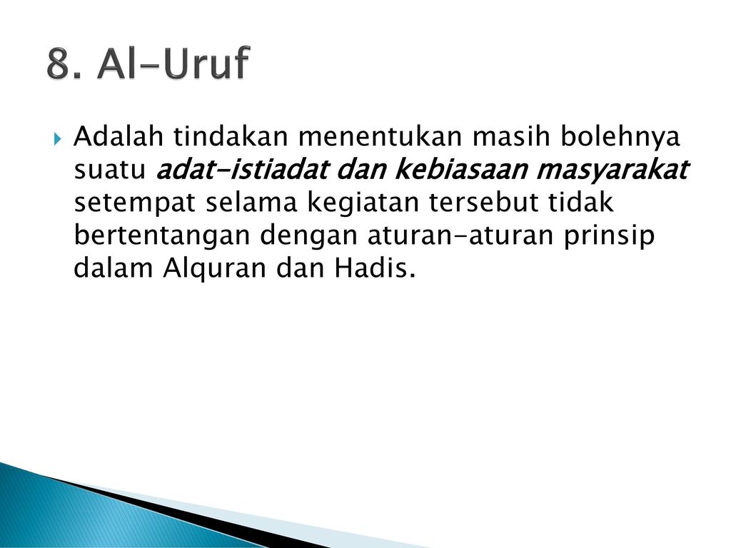 8. Al-Uruf