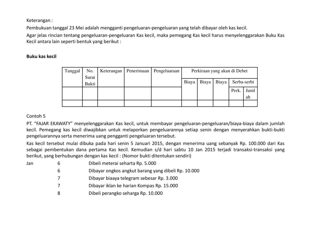 KAS DAN REKONSILASI BANK - ppt download