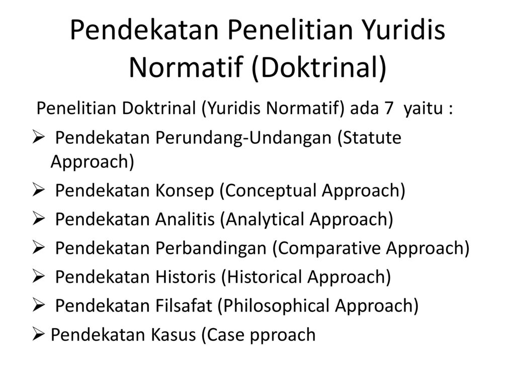 Metode Penelitian Dan Penulisan Hukum Ppt Download