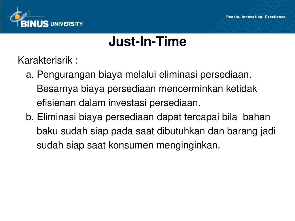 Just In Time And Backflushing Pertemuan Ppt Download