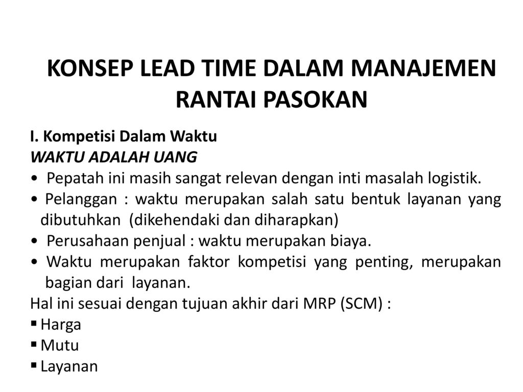 Manajemen Rantai Pasokan Ppt Download