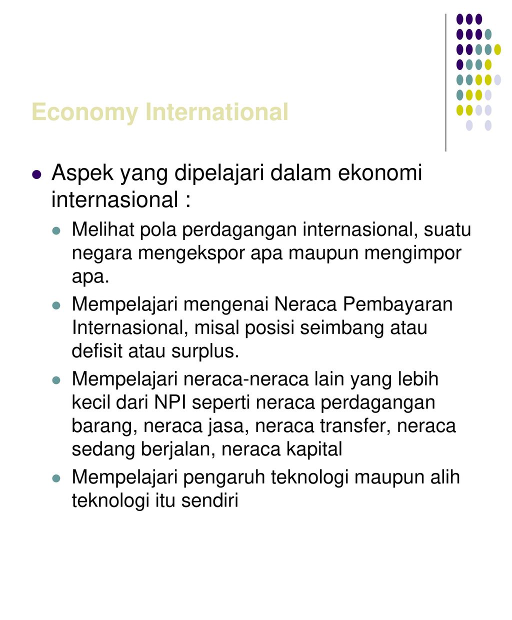 Economy International