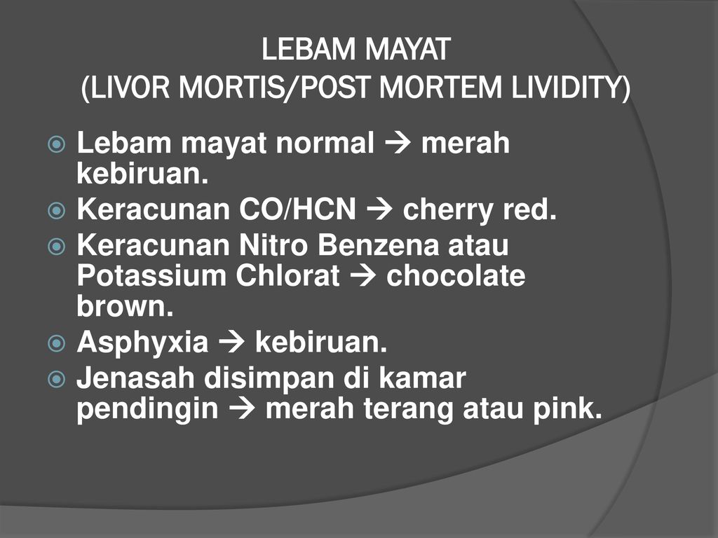 Perubahan Post Mortem