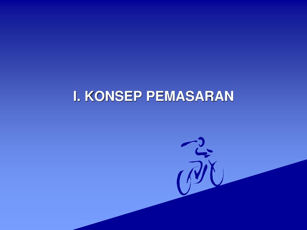 I. KONSEP PEMASARAN