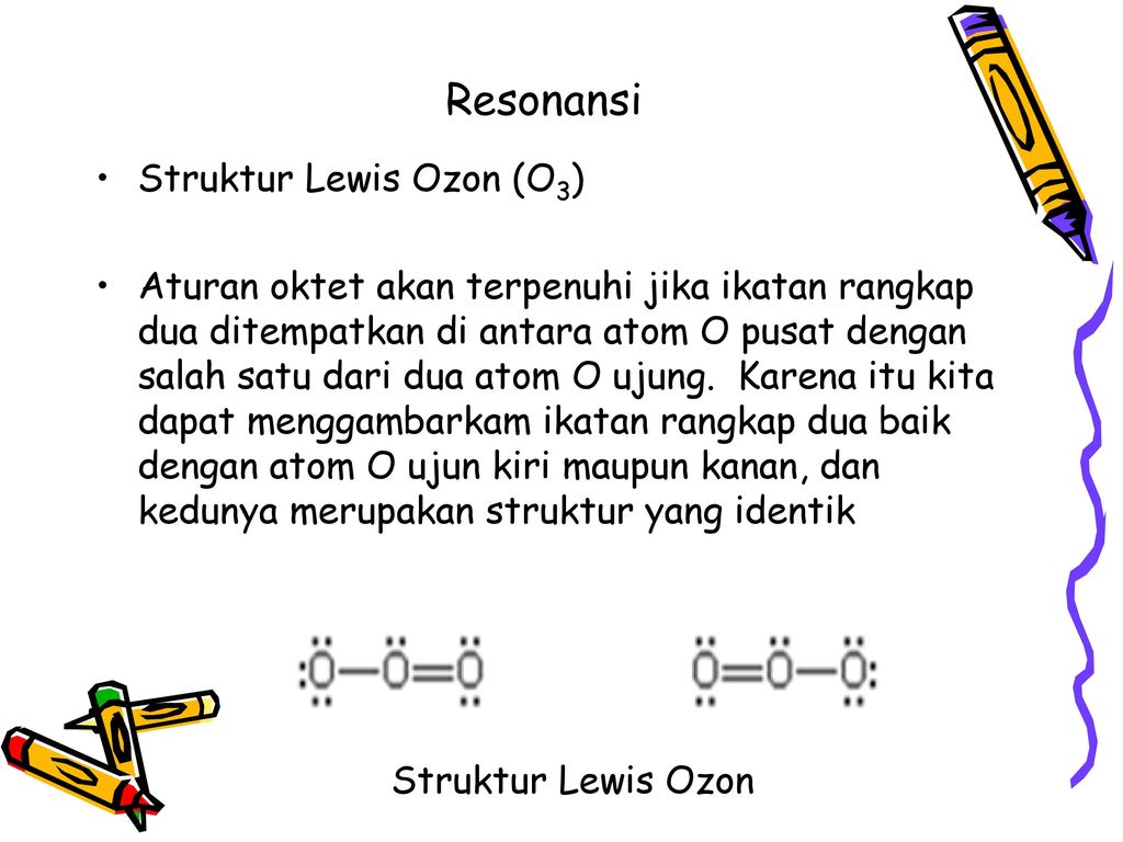 Resonansi Struktur Lewis Ozon (O3)