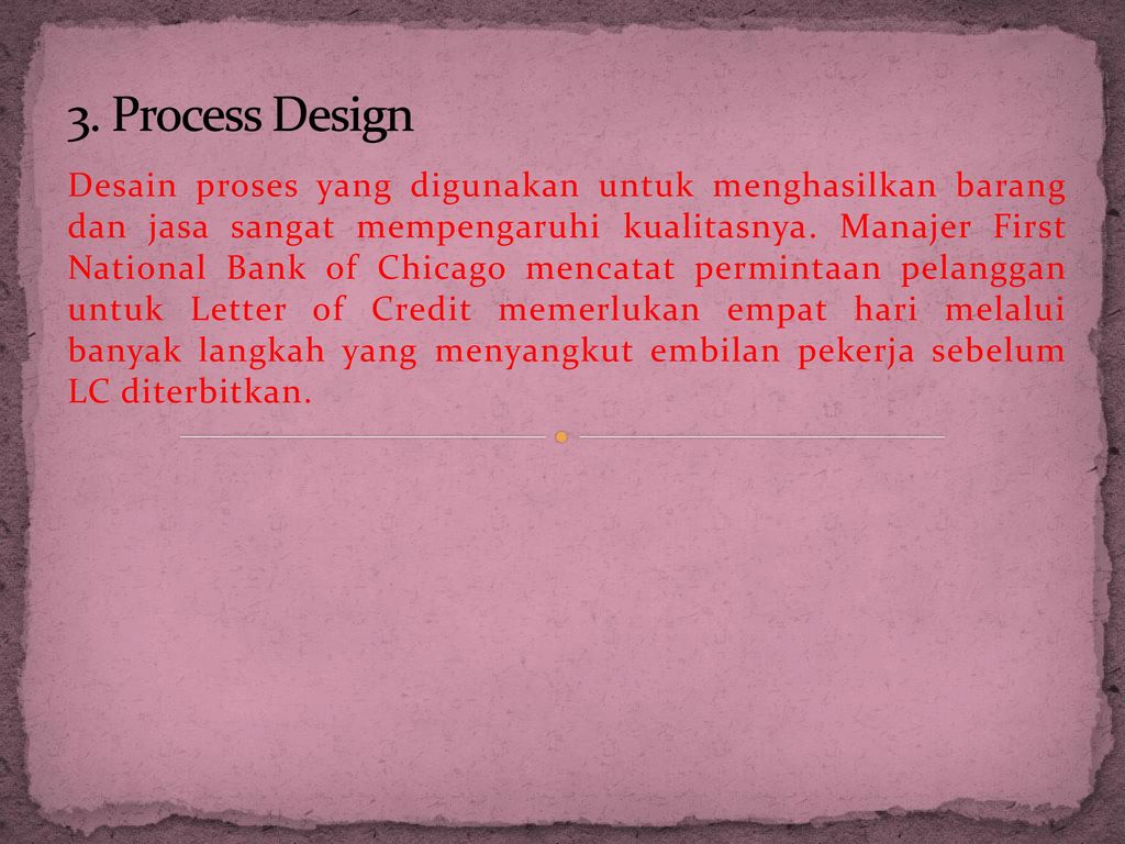 3. Process Design