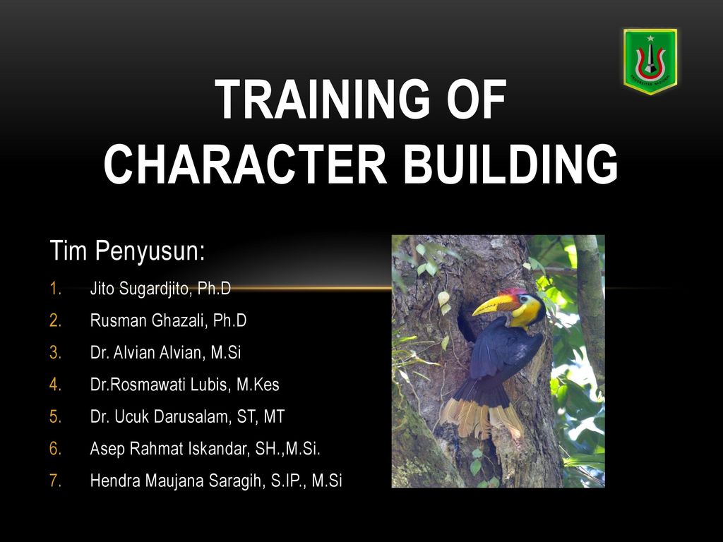 Training Of Character Building Ppt Download