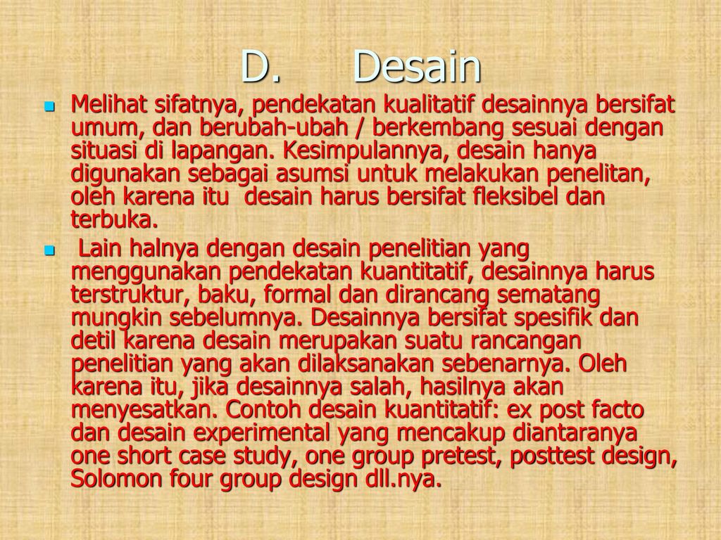D. Desain
