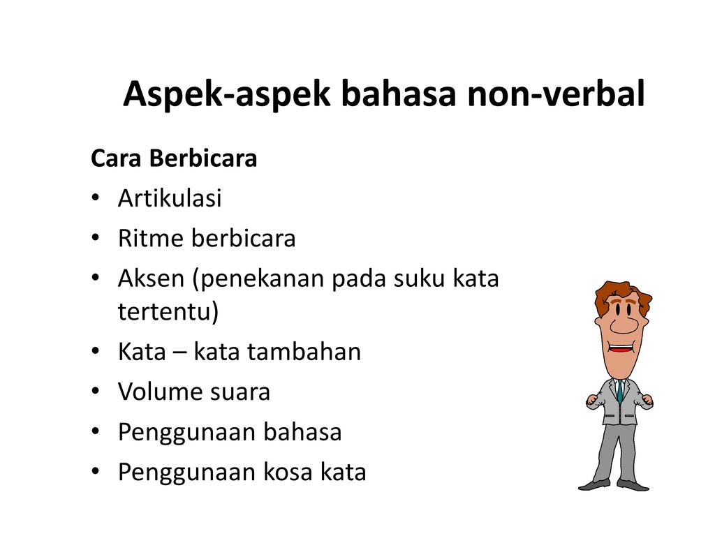 Aspek-aspek bahasa non-verbal