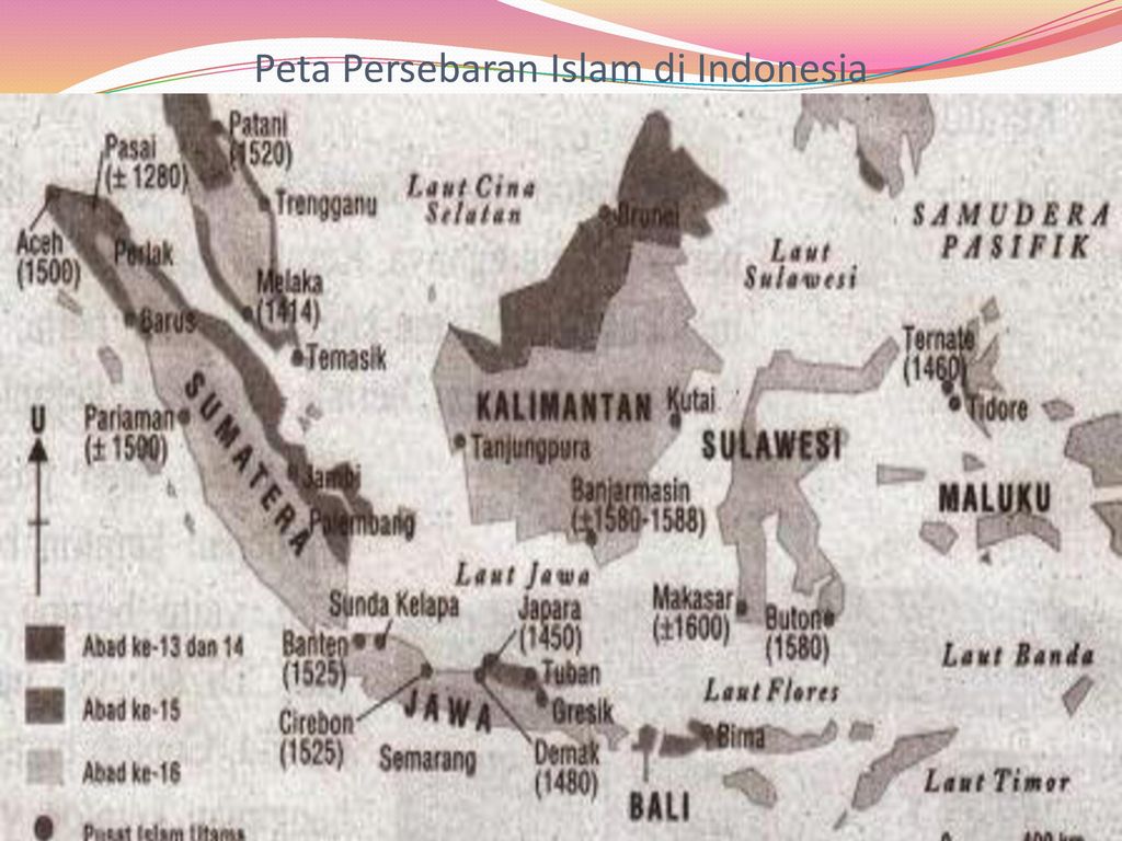Peta Persebaran Islam di Indonesia