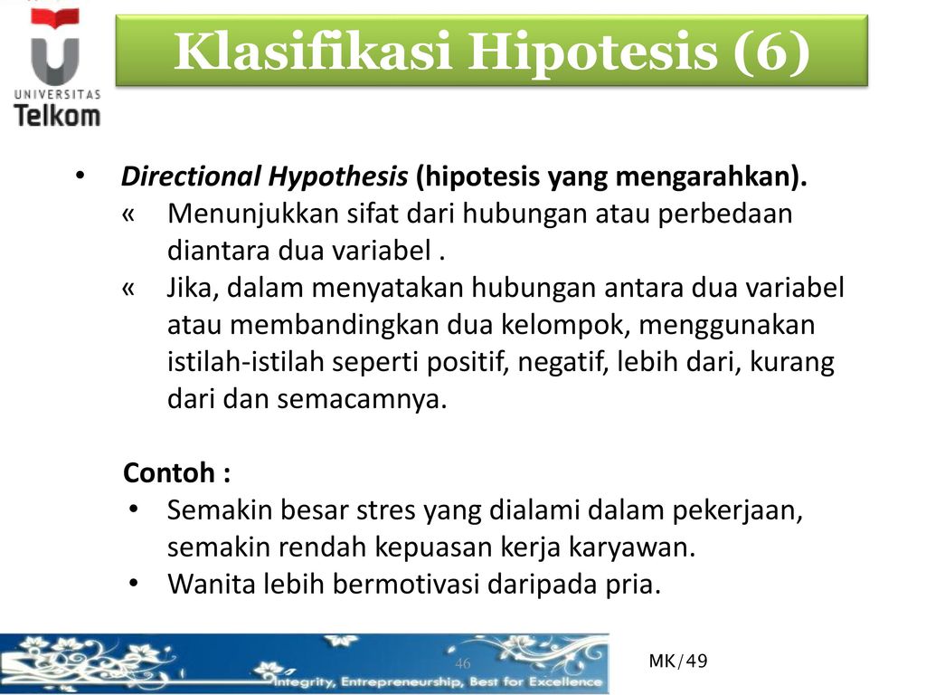 Contoh Hipotesis Positif Dan Negatif - Simak Gambar Berikut