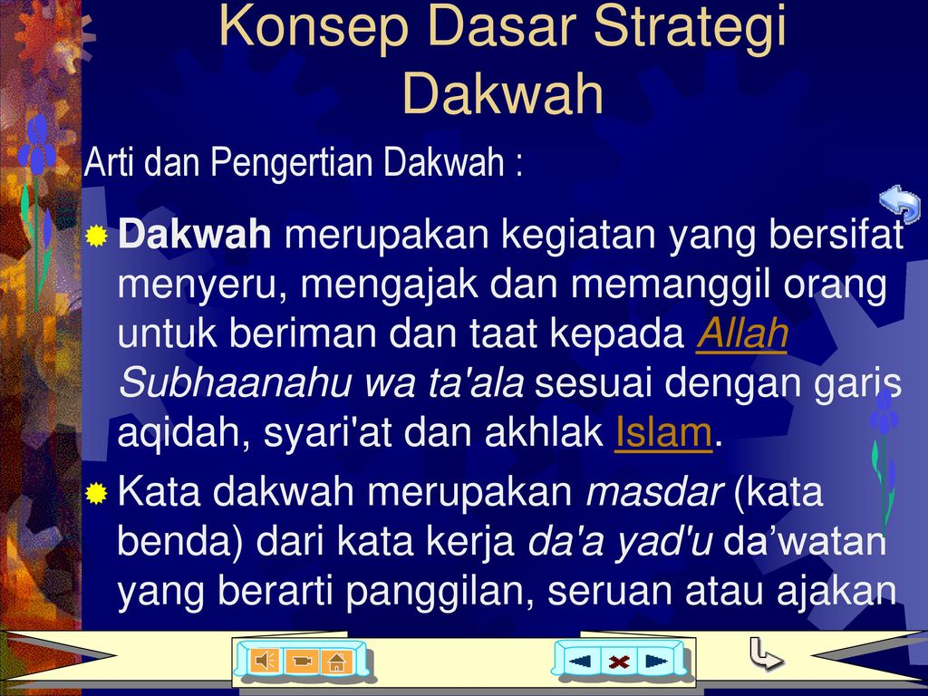 DAKWAH ISLAMIYYAH Konsep Dasar Strategi Dakwah Ppt Download