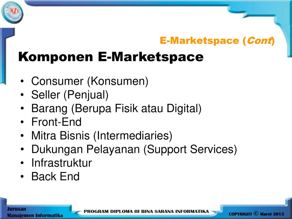Komponen E-Marketspace