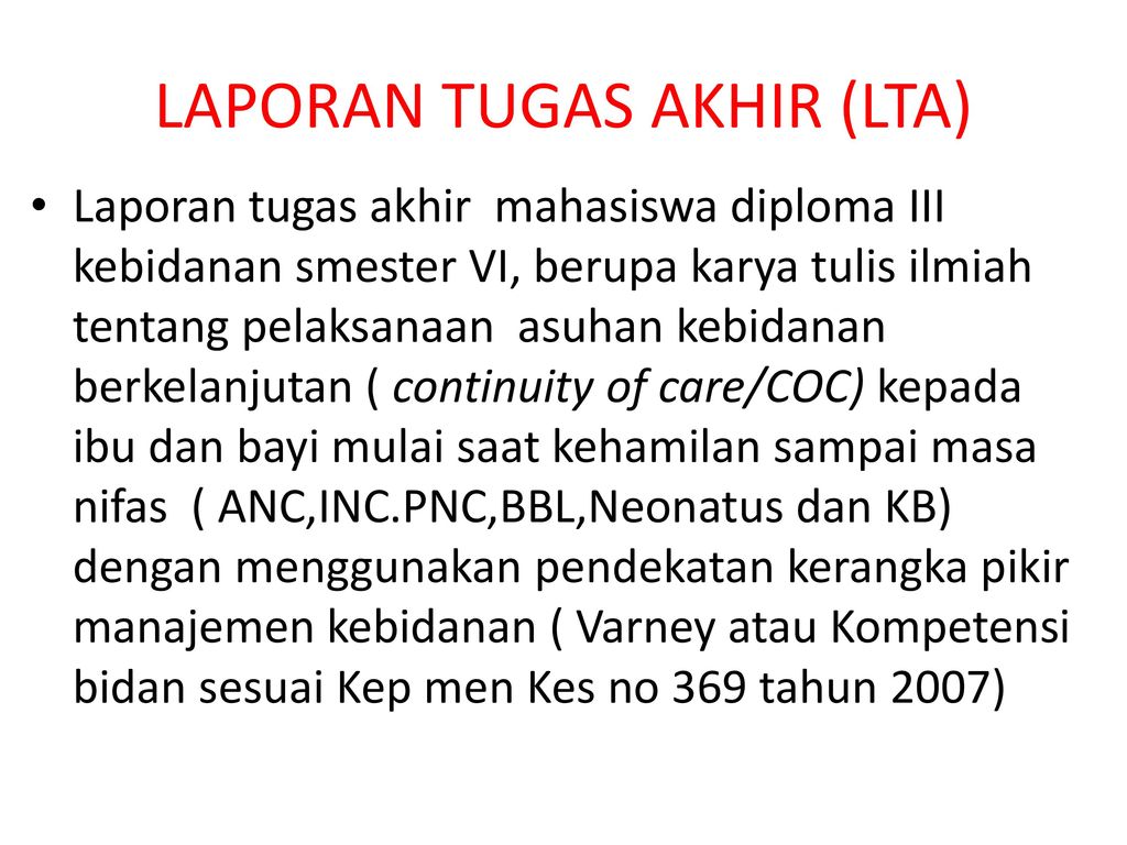 17++ Contoh Power Point Laporan Tugas Akhir Kebidanan