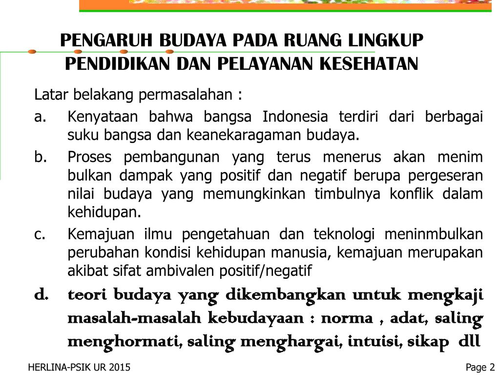 Contoh Pengaruh Sosial Budaya Dalam Pembangunan Ekonomi