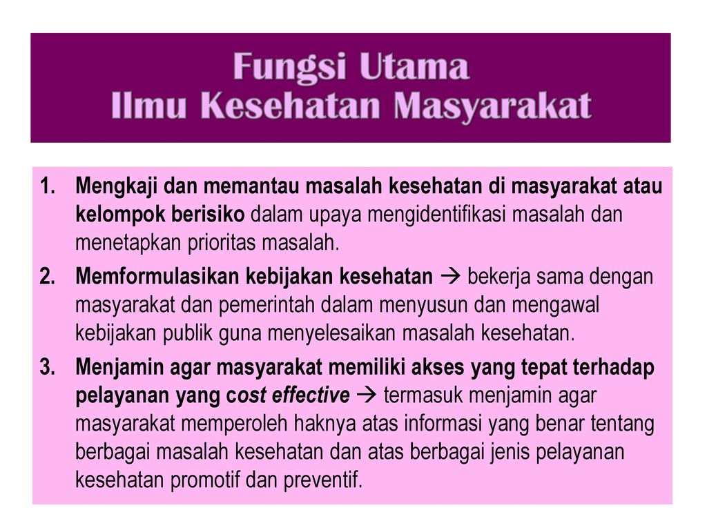 MENEGUHKAN JATI DIRI PROFESI KESEHATAN MASYARAKAT - Ppt Download