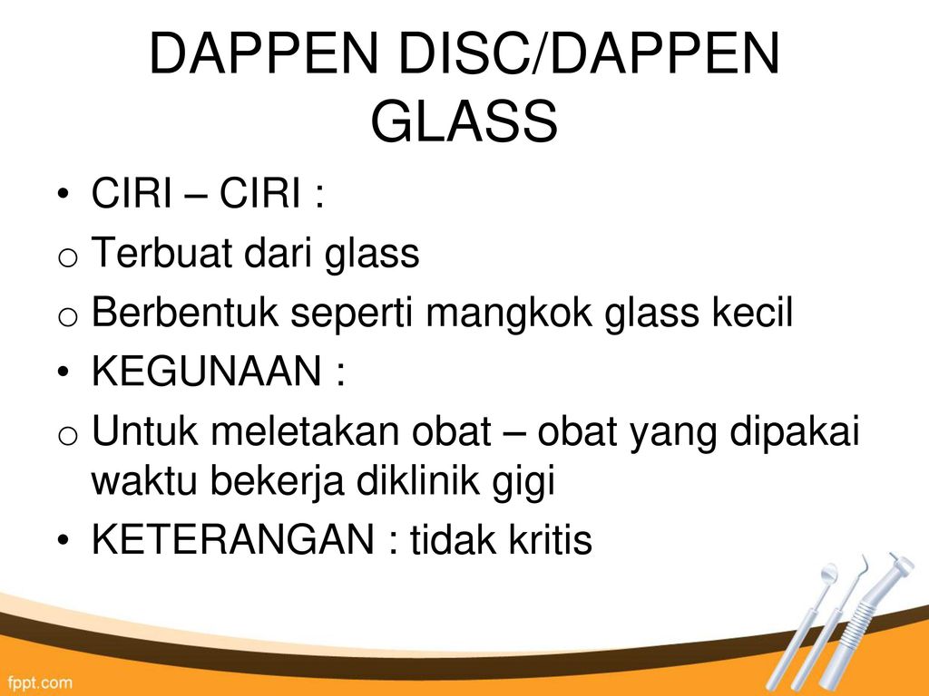 DAPPEN DISC/DAPPEN GLASS