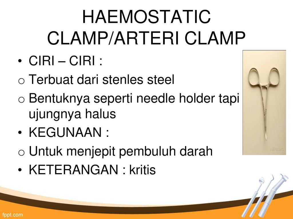HAEMOSTATIC CLAMP/ARTERI CLAMP